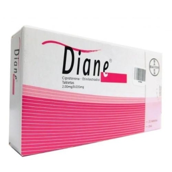 DIANE (CYPROTERONE / ethinylestradiol) 2MG / 0.035MG 21 TAB