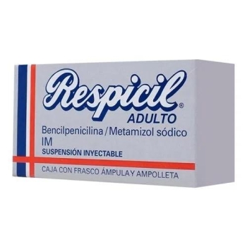 RESPICIL ADULTO (PENICILINA G / METAMIZOL) 400 000 / 500mg SUSP INY.