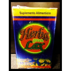 HERBA GREEN  LAX  40TABLETAS 125MG