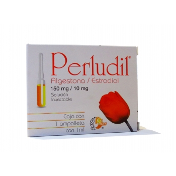 PERLUDIL (ALGESTONA / ESTRADIOL) 1 AMP 1ML  *ESTE PTODUCTO SOLO ESTA DISPONIBLE PARA VENTA EN MEXICO