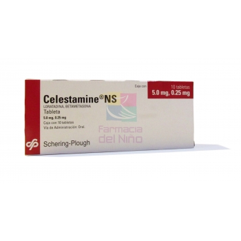 CELESTAMINE NS (LORATADINA /BETAMETASONA) 10 TAB