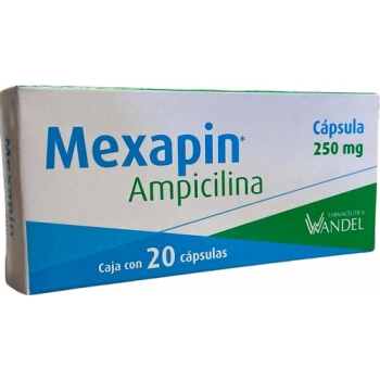 MEXAPIN 250 MG (AMPICILINA) C/20 CAPS