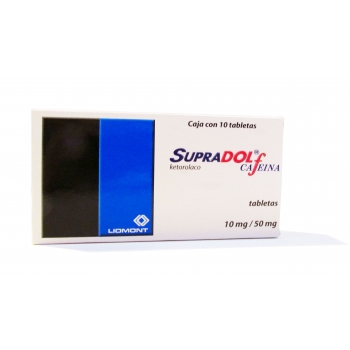 Supradol caffeine (KETOROLAC / caffeine) 10TAB 10/50MG