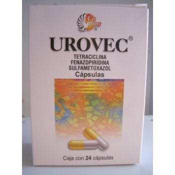 UROVEC (TETRA / FENAZO/ SULFA ) 24 CAPS