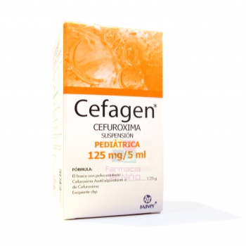 CEFAGEN (CEFUROXIMA) 125 MG C/50 ML SUSP