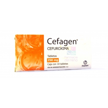 CEFAGEN (CEFUROXIMA) C/10 TABS 250 MG