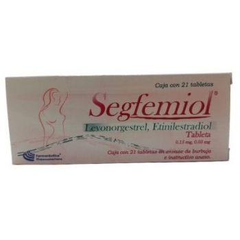 SEGFEMIOL (LEVONORGESTREL/ ETINILESTRADIOL) 0.15MG/0.003MG 21TABS