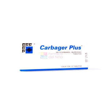 CARBAGER PLUS (METOCARBAMOL / IBUPROFENO) C/10 TABS 300/300 MG