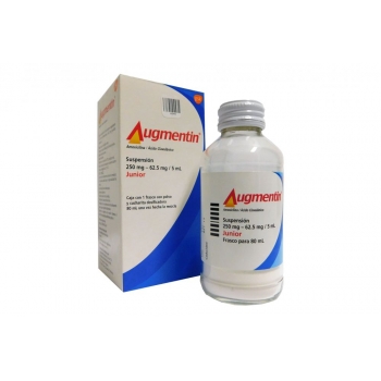 AUGMENTIN Jr. (AMOXICILINA/ ACIDO CLAVULINICO) SUSP 80 ML