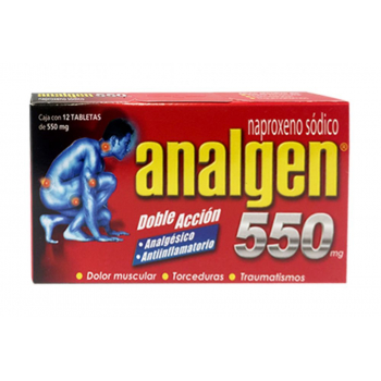 ANALGEN 12 TABS 550MG