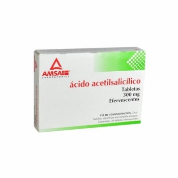 ACIDO ACETILSALICILICO 300MG 20 TABLETS   EFFERVESCENTS