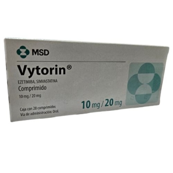 VYTORIN (EZETIMIBE / SIMVASTATINA) 10/20 MG 28 TAB