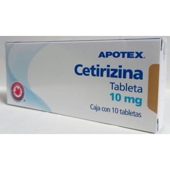 CETIRIZINA (ZYRTEC) 10MG 10 TABLETAS