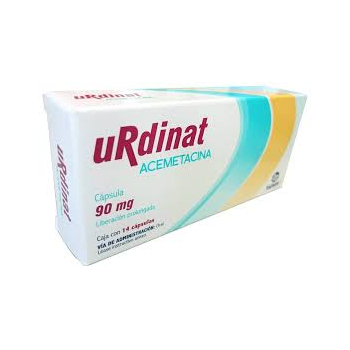 URDINAT (ACEMETACINA) 90MG 14 CAPSULAS