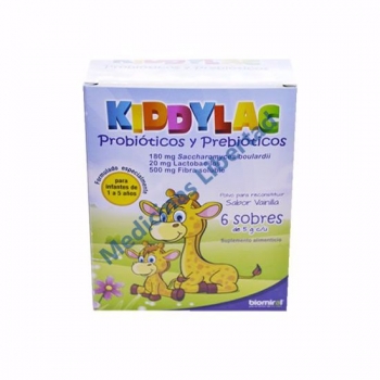 KIDDYLAC (PROBIOTICO) VAINILLA 6 SOBRES 5G