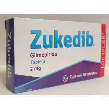 ZUKEDIB (GLIMEPIRIDA ) 2MG 30 TABLETAS