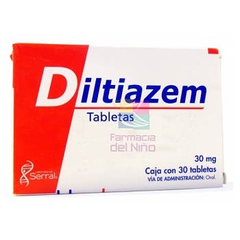 DILTIAZEM (ANGIOTROFIN) 30MG 30 TABLETAS