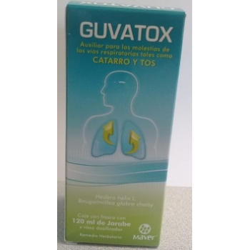 GUVATOX (HOJAS DE HEDERA HELIX Y BOUGAINVILLEA GLABRA CHOYSI) 100ML FRASCO CON 120 ML