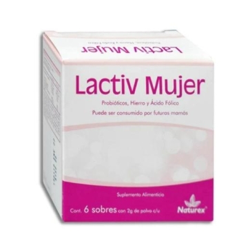 LACTIV MUJER (PROBIOTICOS, HIERRO Y ACIDO FOLICO) 100G 6 SOBRES