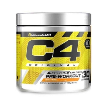 C-4 ORIGINAL (CREATINE, ARGININE, VITAMIN C,B6,B12, NIACINAMIDE, FOLIC ACID) 195G  ORANGE FLAVOR POWDER