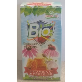 URBA BIO (VITAMINA C Y PROPOLEO) 500MG 60 TABLETAS