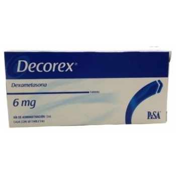 DECOREX (DEXAMETASONA) 6MG 10 TABLETAS