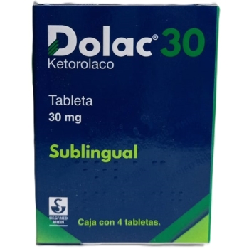 DOLAC 30 (KETOROLACO) 30 MG 4 TABLETAS