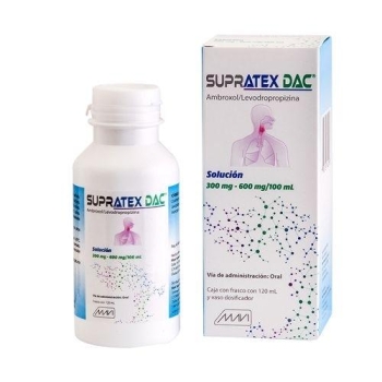 SUPRATEX DAC (AMBROXOL, LEVODROPROPIZINE) 300MG-600MG BOTTLE WITH 120 ML