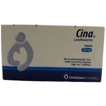 CINA (LEVOFLOXACINO) 750MG 7 TABLETS