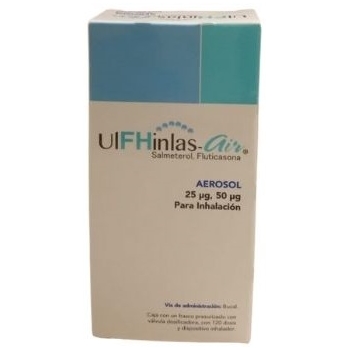 ULFHINLAS-AIR (SALMETEROL, FLUTICASONE) 25UG/50UG 120 DOSES