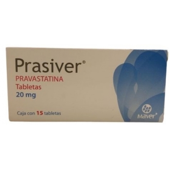 PRASIVER (PRAVASTATINA) 20MG 15 TABLETAS