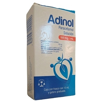 ADINOL (PARACETAMOL) 100ML BOTTLE WITH 15ML