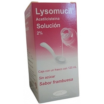 LYSOMUCIL (ACETILCISTEINA) FRASCO CON 120 ML.