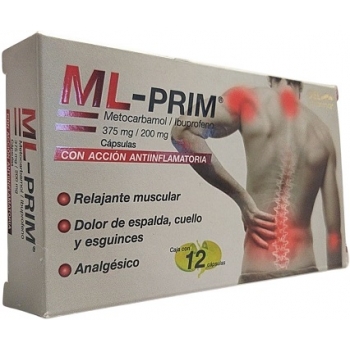 ML-PRIM (METOCARBAMOL / IBUPROFENO) 375MG/200MG 12CAPSULAS