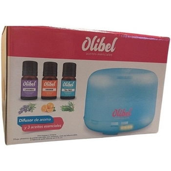 OLIBEL ULTRASONIC AROMA DIFFUSER AND 3 ESSENTIAL OILS