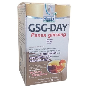 GSG-DAY (PANAX GINSENG) 200MG 30 CAPSULAS