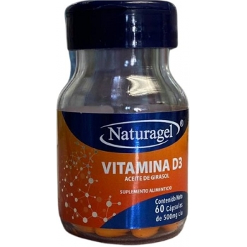 VITAMIN D3 60 CAPSULES OF 500 MG