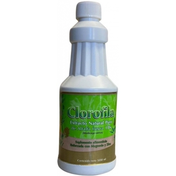 CHLOROPHYLL PURE NATURAL EXTRACT OF FRESH ALFAFA 500 ML