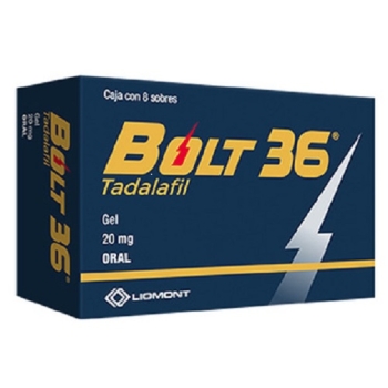 BOLT 36 (TADALAFIL) 8 SOBRES DE GEL 20MG