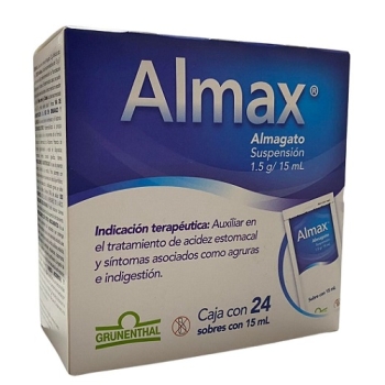 ALMAX (ALMAGATO) 1.5/15GML 24SOBRES (ESTE PRODUCTO SOLO ESTA DISPONIBLE PARA CLIENTES DENTRO DE MEXICO)