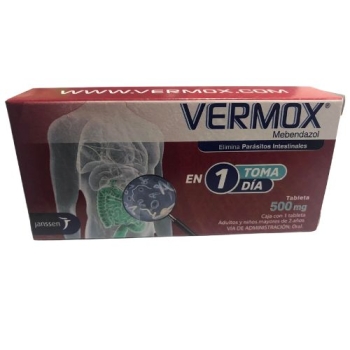 VERMOX (MEBENDAZOL) 500MG 1TAB