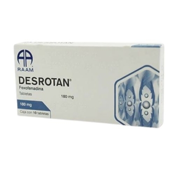 DESROTAN (FEXOFENADINA) 180MG 10TAB