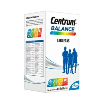 CENTRUM BALANCE VITAMINAS Y MINERALES 60 TABS