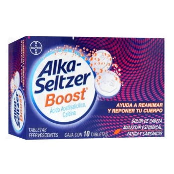 ALKA-SELTZER BOOST ALKA-SELTZER (BICARBONATO DE SODIO / ACIDO CITRICO / ACIDO ACETILSALICILICO) 10TAB