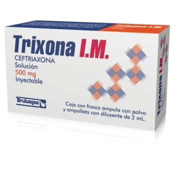 TRIXONA (CEFTRIAXONA) I.M. 500 MG SOL INY