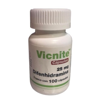 VICNITE (DIFENHIDRAMINA) 25MG 100CAPSULAS