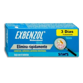 EXBENZOL (MEBENDAZOL) 100MG 6TABS