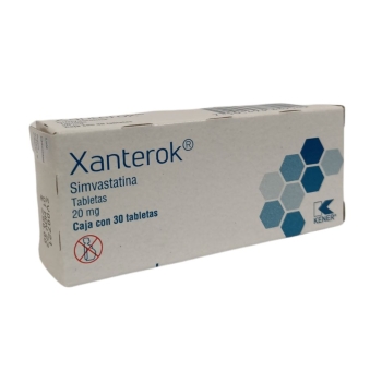 XANTEROK (SIMVASTATINA) 20MG 30 TABLETAS