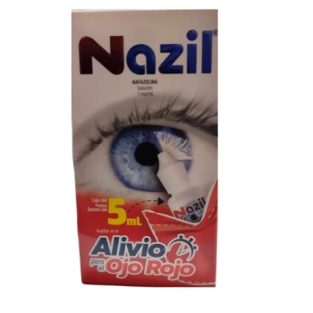 NAZIL (NAPHAZOLINE) OFTENO IRRITATED EYE 1MG SOL 5ML - THIS PRODUCT IS ONLY AVAILABLE IN MEXICO