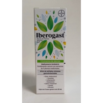 IBEROGAST SOLUCION ORAL 20ML (MEZCLA DE PLANTAS)